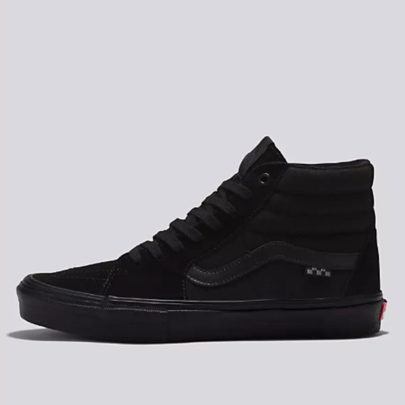 VANS Skate Sk8-Hi Shoe Black/Black - Picture 1 of 3
